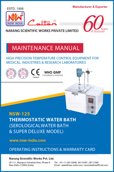 Thermostatic Water Bath NSW-125